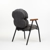Antho Fabric Dining Chair in Grey Colour