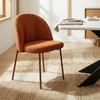 Cotton Fabric Dining Chair in Orange Colour