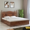 Lavento Sheesham Wood King Size Bed With Box Storage In Provincial Teak Finish
