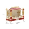 D'Dass White Sheesham and Mdf Wooden Temple For Pooja In Home and Office