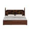 Rustic Sheesham Wood King Size Bed With Box Storage In Provincial Teak Finish