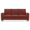 Apollo Neo  High Back 3 Seater  Fabric Sofa In Dark Coral Colour
