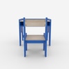Topolino Toddler Activity Table & Chair in Blue