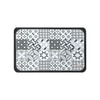 Luxe Home Geometric Design Combo Kitchen Runner Mat - Grey (116x36 & 58x36 cm PC-2)