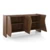 Koro Solid Wood Sideboard In Amber Walnut Finish