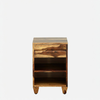 Rehan Solid Wood Bedside Table in Brown Colour