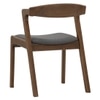 Scandinavian Nazo Dining Chair Brown Cocoa Finish