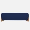 Amala Velvet 3 Seater Sofa in Navy Blue Colour