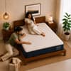 Loom and Needles Orthopedic Mattress Dual Comfort with Hard and Soft Foam Flip Mattress 75x48x6 in