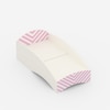 Loopy Loop Toddler Bed in White and Pink Stripes