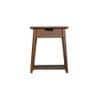 Oplux Solid Wood Bedside Table In Provincial Finish