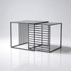 Black Metal Side Table in Black Colour