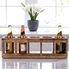 Wembley Sheesham Wood Wine Rack for 5 Bottles in Teak Finish