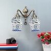 Devansh Metal Electric Wall Light in Multi Colour with Multi Shade Count of 2 Lights