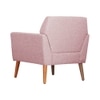 Thomas Fabric Lounge Chair in Pink Colour