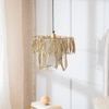 Aponi  Handcrafted Wide Hanging Lamp