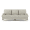 Ophelia 3 Seater Fabric Sofa (Monochrome Paisley)