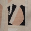 Jaipur Rugs Soft Striped Wool Dhurrie Rug Natural 6x9 ft in Antique White and Ebony colour