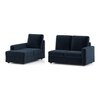 Apollo Sofa (Colour : Cobalt, Cushion : Hard, Back Type : High Back, Seating Capacity : Left Aligned 2 Seater + Left Aligned Chaise)