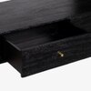 Andaman Inglis Small Solid Wood Console Table in Black Colour