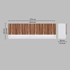 6 Doors Modular Wall Mounted Kitchen Cabinet With Organizer Shelf In Aisan Walnut Finish