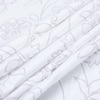 White And Lavender Shade Floral Cotton 400 Tc Flat Double Queen Size Bedsheet With 2 Pillow Covers