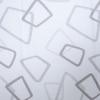 White And Grey  Geometric Cotton  400 Tc  Fitted  Super King Size Bedsheet With 2 Pillow Covers