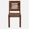 Elian Solid Wood Dining Chair in Warm Walnut Finish - Set of 2