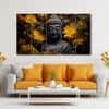 The Castle Decor Lord Buddha Meditation Wall Painting Wooden Framed 27x48 Inch (Style 2)