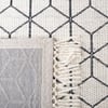 Imperial Knots Grey and Ivory Hand Woven Dhurrie 5x8 Feet