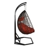 Zermatt Wicker Swing In Brown & Black Colour