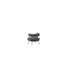 Bonnita Solid Wood Accent Chair in Grey Colour