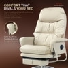 Kepler Brooks Divine Premium Composite Leather Chair in White Colour