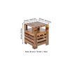 Harvey Side Table - Teak Finish
