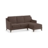 Abbey Sectional Sofa (Colour : Daschund Brown, Cushion : Hard, Seater : Right Aligned 2 Seater + Right Aligned Chaise)