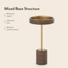 Cosmo Metal Drink Table in Gold Finish