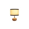 Alina Multicolor cotton & solid wood table lamp