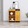 Hexa Red Multipurpose Storage Cabinet With 1 Drawer 1 Door in Giant Wood Colour