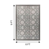 Jaipur Rugs Soft Modern Geometric Wool Dhurrie Rug Gray 6x9 ft