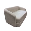 Elegantensemble Wood 2 Seater With Upholstery Non Storage Sofa In Grey Colour