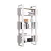 Hexa Engineered Wood Bookshelf Multipurpose Storage Rack in Giant Wood and Frosty White