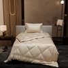 Stoa Paris Comforter for Single Bed, 300TC Satin Comforters in Ivory Ivory