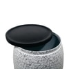 Metalsmith Metal Side Table in White Finish