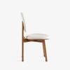 Aayam Solid Wood Dining Chair in White Colour
