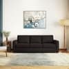 Apollo High Back 3 Seater  Fabric Sofa In Deep Brown Velvet Colour