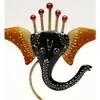 Desert Art Metal Handpainted Yellow Ganesha Tealight Holder