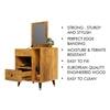 Hexa Red Engineered Wood Dressing Table in Giant Wood Colour