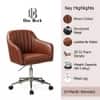 Doe Buck Colm Modern Brown Leatherette Office Chair