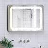 Aluminium LED Rectangular Decorative wall mirror by elegant arts and frames (Mirror size 24X18mm)