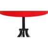 Nylah Red cotton Table lamp with Iron Base